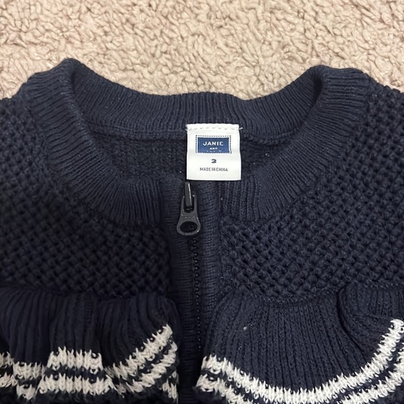 Janie and Jack open knit cardigan - Picture 3 of 7